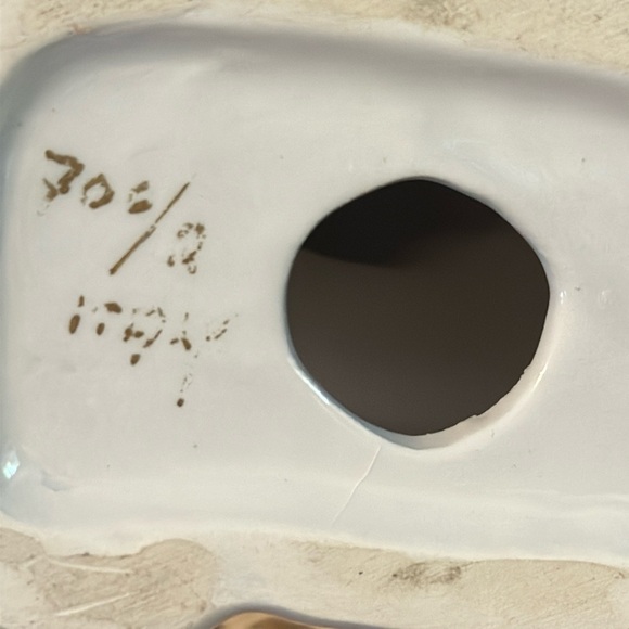 Vintage  Italian Porcelain Mother Mary Bust Icon Statue Made in Italy #706/2 - Picture 5 of 5